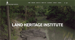 Desktop Screenshot of landheritageinstitute.org