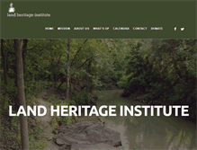 Tablet Screenshot of landheritageinstitute.org
